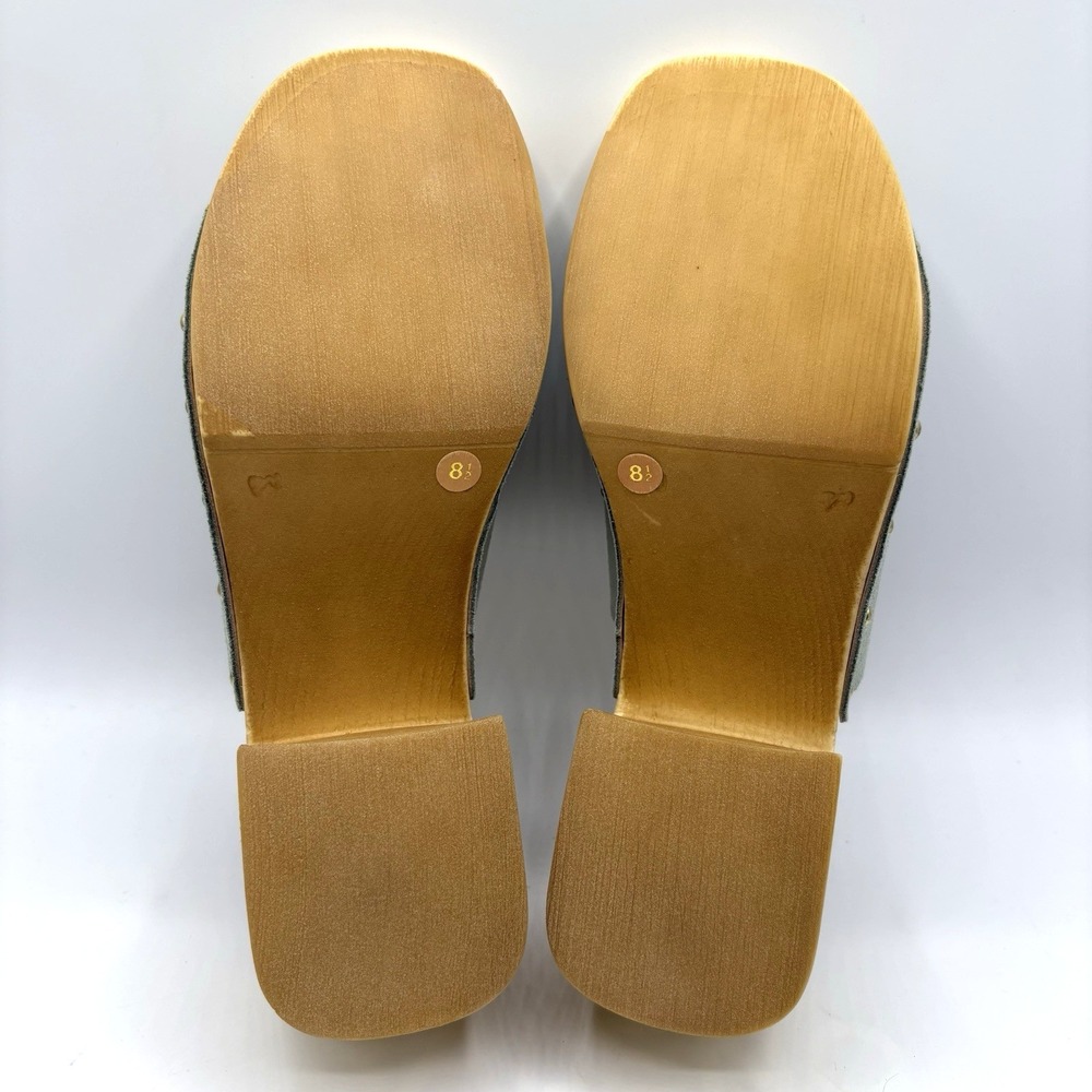 SEYCHELLES Scene Block Heel Sandal Women's Size 8.5 Sage Suede Platform NWOB - Picture 9 of 10